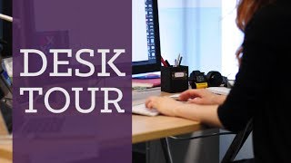 Desk tour! My design workspace | CharliMarieTV