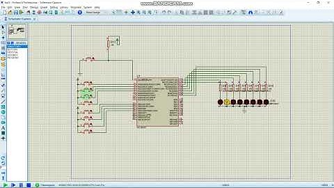 Bài 3 - Dùng vi điều khiển PIC 16F887 giao tiếp với 8 led đơn và 8 nút nhấn dùng 2 port tùy chọn.