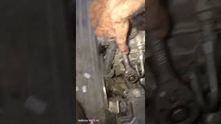 The forklift was misfiring, so I replaced all four plugs.