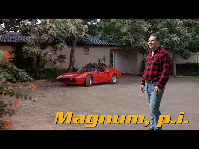 MCG MODEL VOITURE Group Ferrari 308 GTS Rouge Dos Nu 1977-1980 Magnum