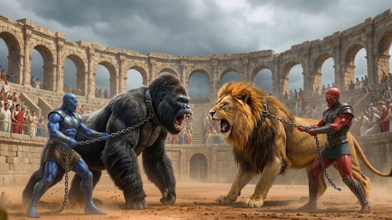SPIDER-MAN LION vs THOR BISON - Epic Animal Superhero Battle