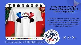 Pretty Peanuts Snoopy X Savannah Bananas Est 2016 T-Shirt