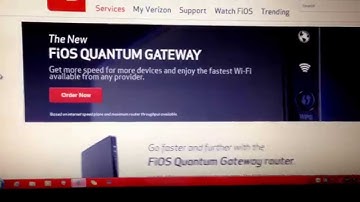 Verizon FiOS New Quantum Gateway Router