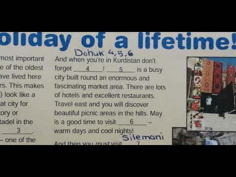 Sunrise 8 Unit 7 Come To Kurdistanئینگلیزی پۆلی هەشتەم وەرن بۆ کوردستان