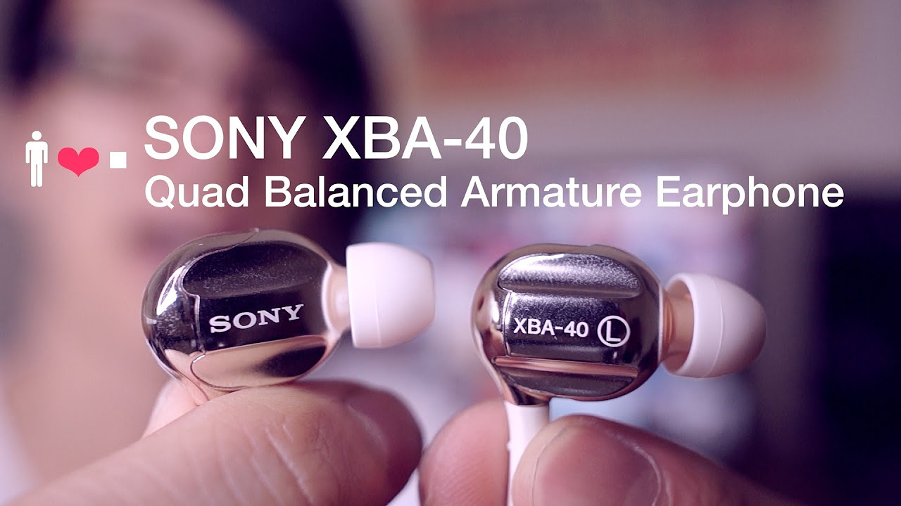 First Look: Sony XBA-40 in-ear headphones - YouTube