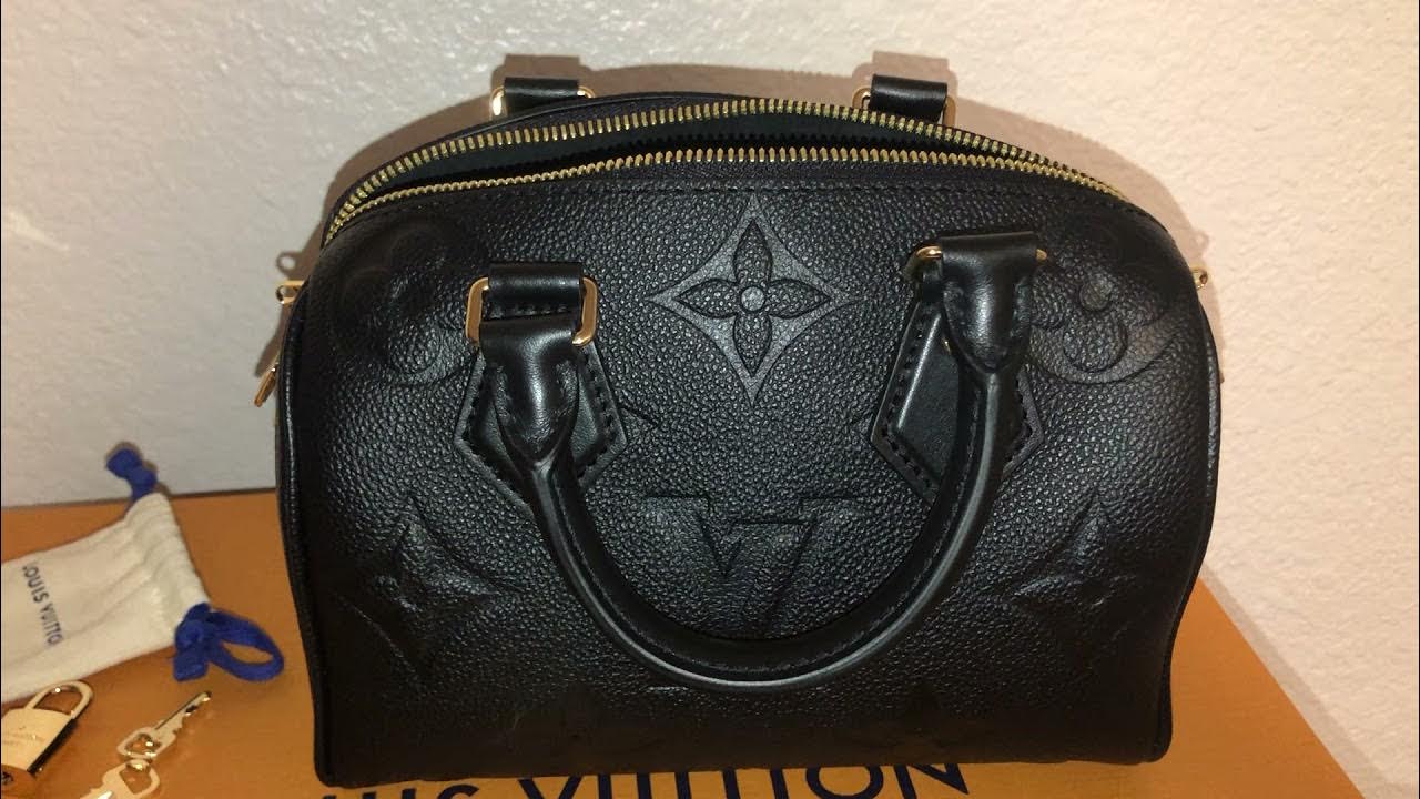 Louis Vuitton Speedy Bandoulière 20 Monogram Empreinte leather