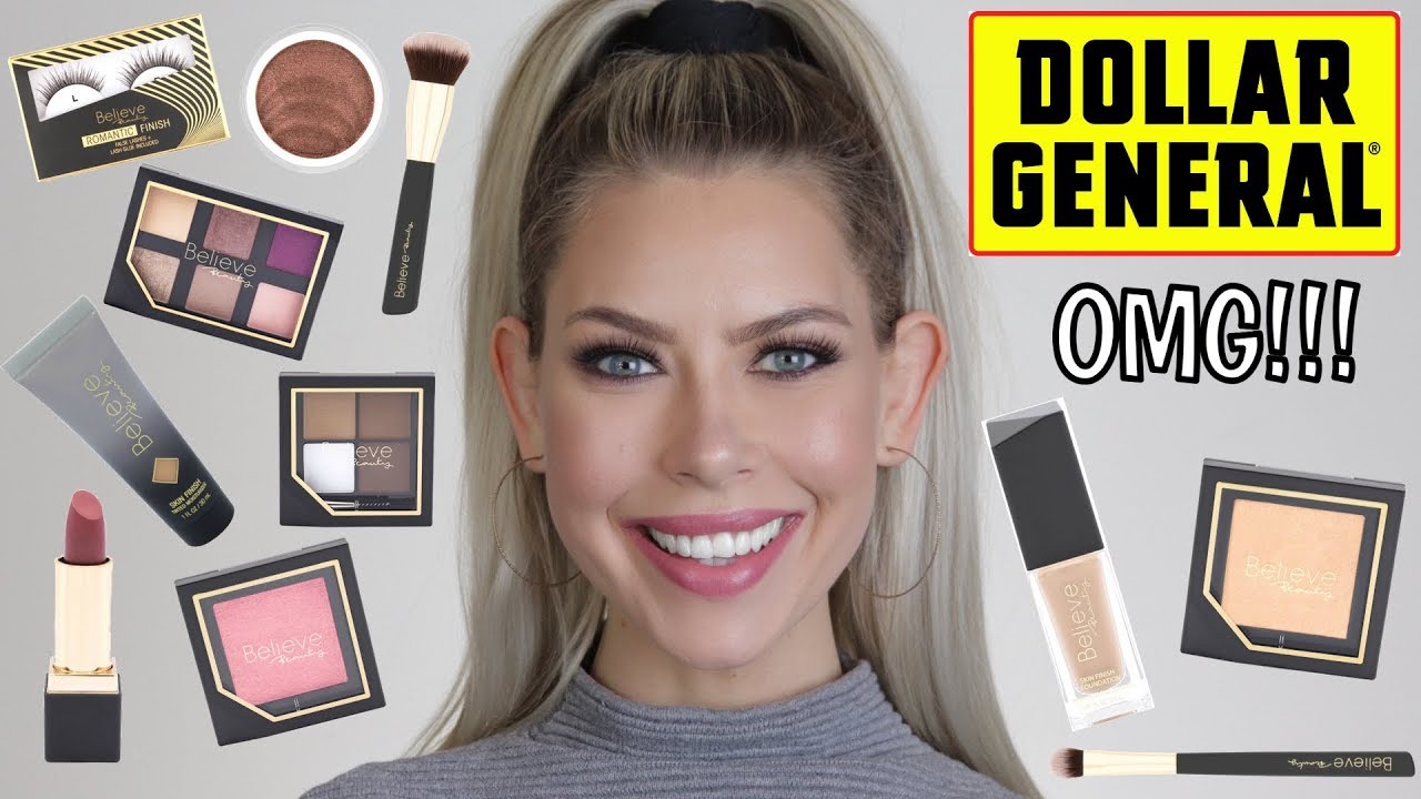 FULL FACE OF DOLLAR GENERAL MAKEUP 🤔 BrittanyNichole YouTube