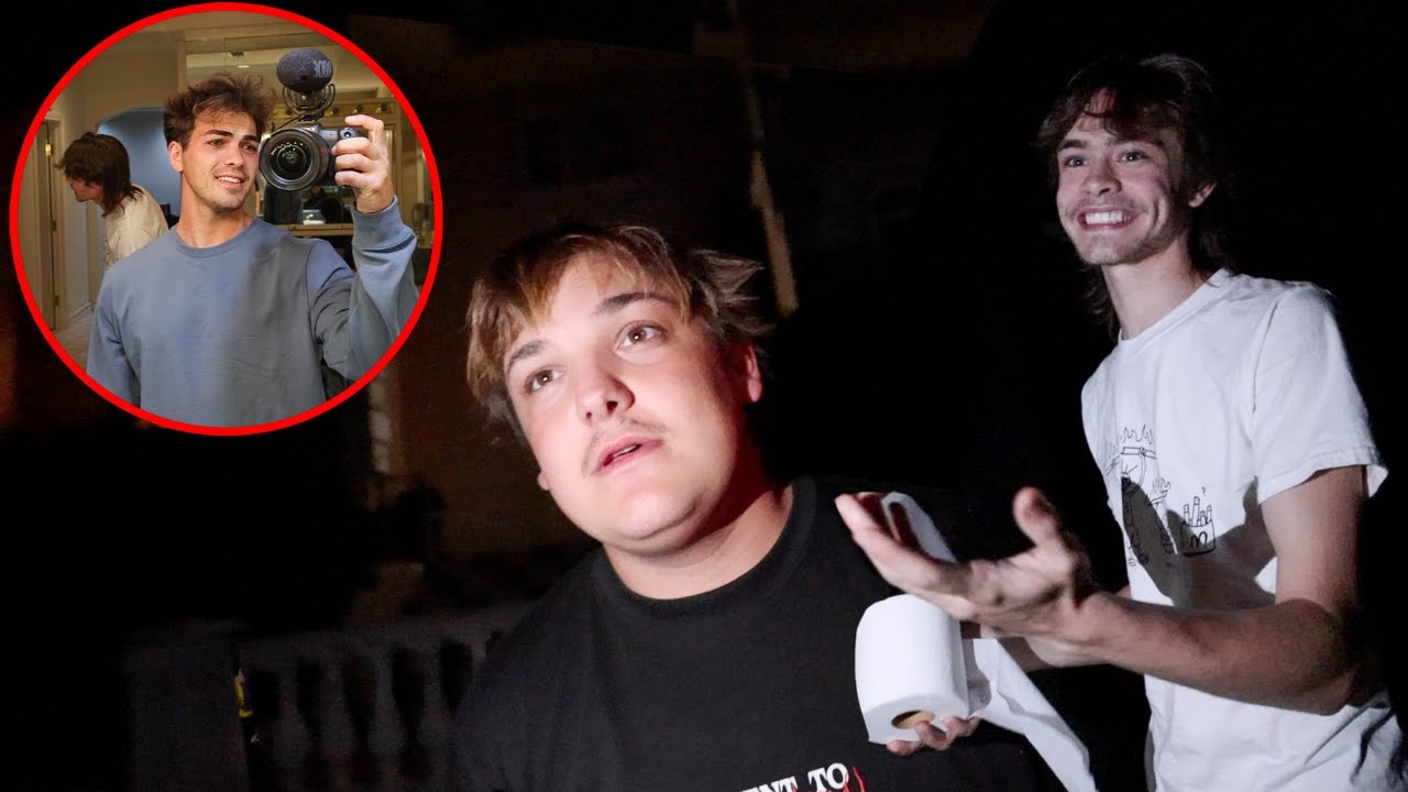 We Broke In To The First Hype House and Toilet Papered It!