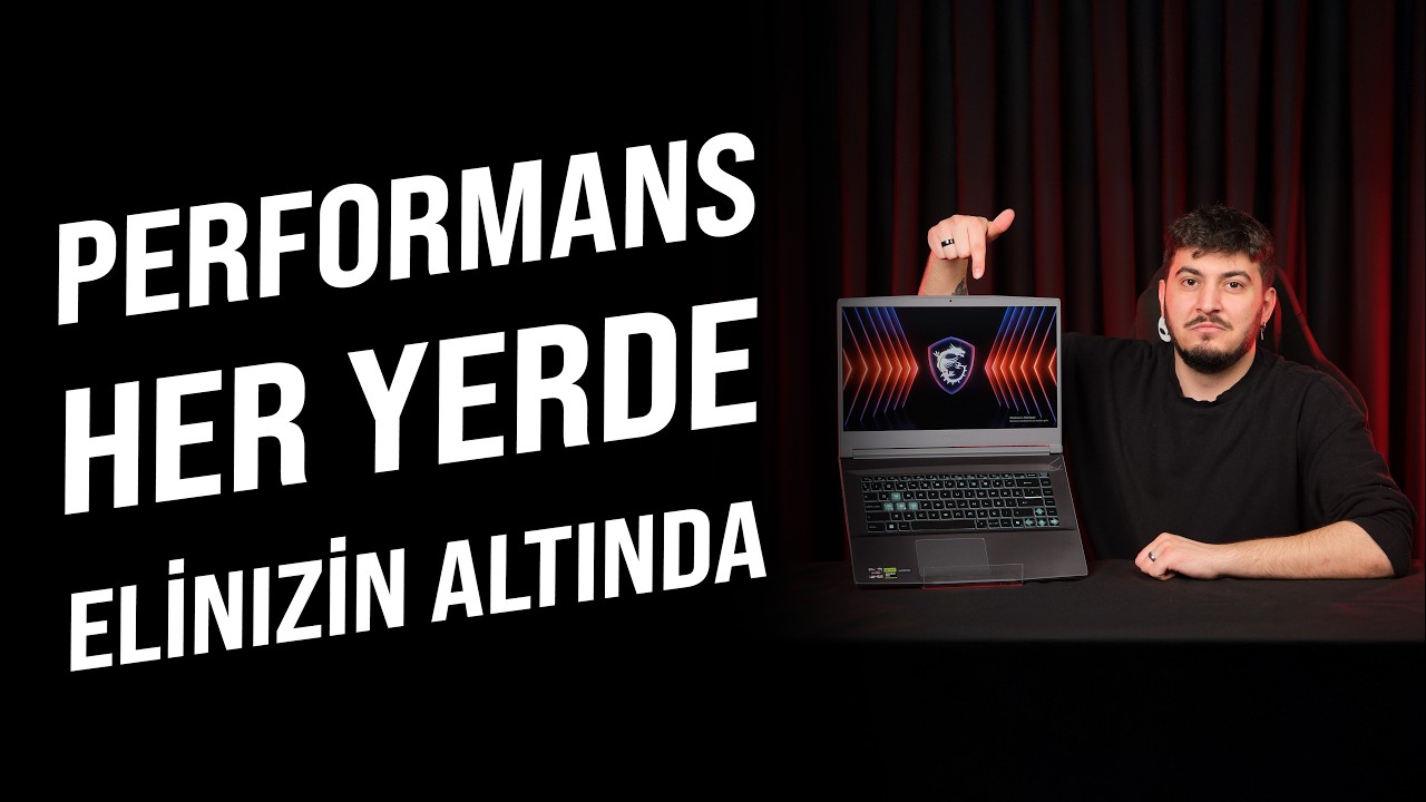 MSI THIN A15 B7VE-076XTR AMD Ryzen 5 7535HS 16GB DDR5 512GB SSD RTX4050 6GB 15.6" Full HD 144Hz FreeDos Gaming Notebook