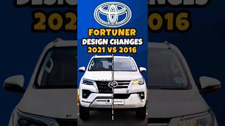 Toyota Fortuner 2021 vs 2016 #shorts #cars Toyota Fortuner 2021 vs 2016 #shorts #cars