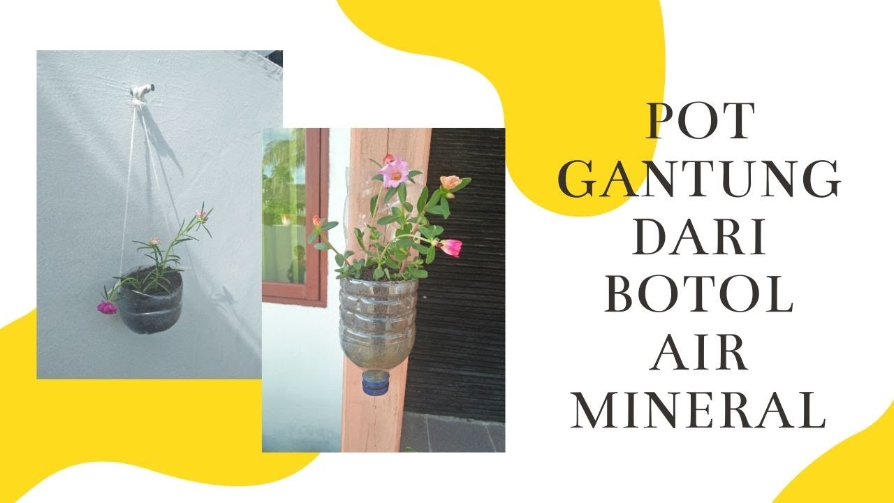 Membuat Pot Gantung dari Botol  Air Mineral YouTube