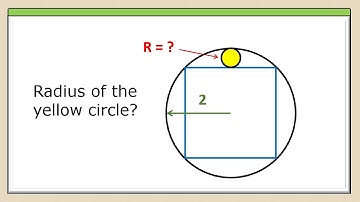 Find the radius of the yellow circle - Solution