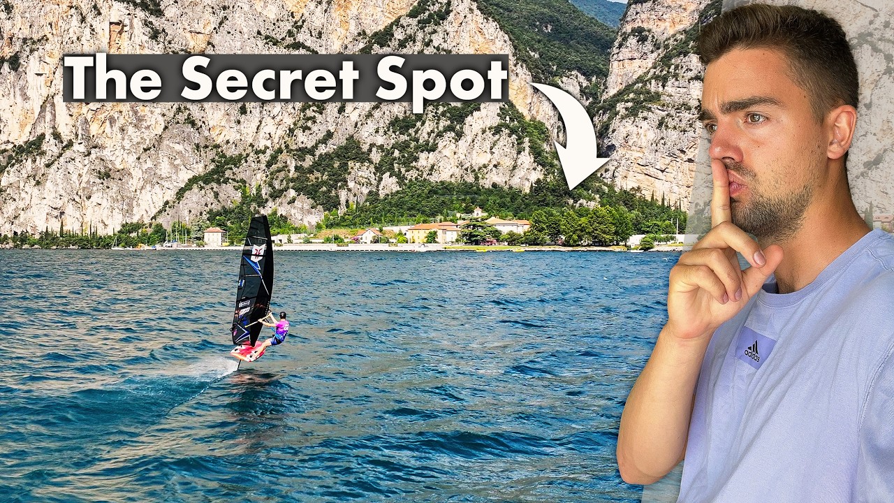 Наше СЕКРЕТНОЕ МЕСТО ДЛЯ ВИНДСЕРФИНГА на озере Гарда!🤫