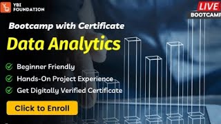 Bootcamp with Certificate Data Analytics (Lec 1)