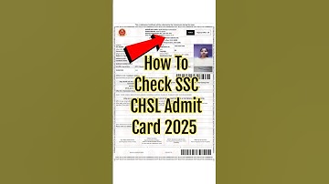 ssc chsl admit card 2025 kaise download kare | ssc chsl exam date 2025 #ssc #sscchsl #sscchsl2025