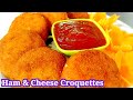 Ham and Cheese Croquettes || Korokke || How to Croquettes || Easy Snacks Recipe ||