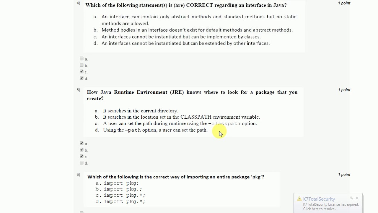 java lab assignment questions with answers