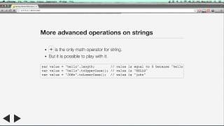 Getting Started With Javascript - 04 - Variable Type String