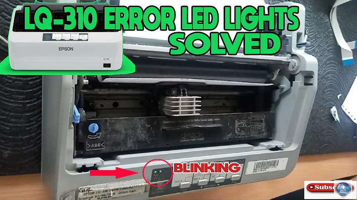 EPSON LQ-310 LED LIGHTS BLINKING AND BEEPING ERROR SOLVED!!