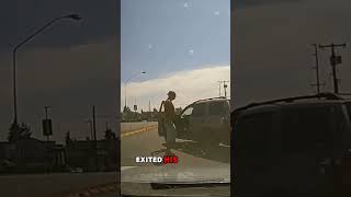 Crazy Road Rager Throws Axe at Victim's Windshield