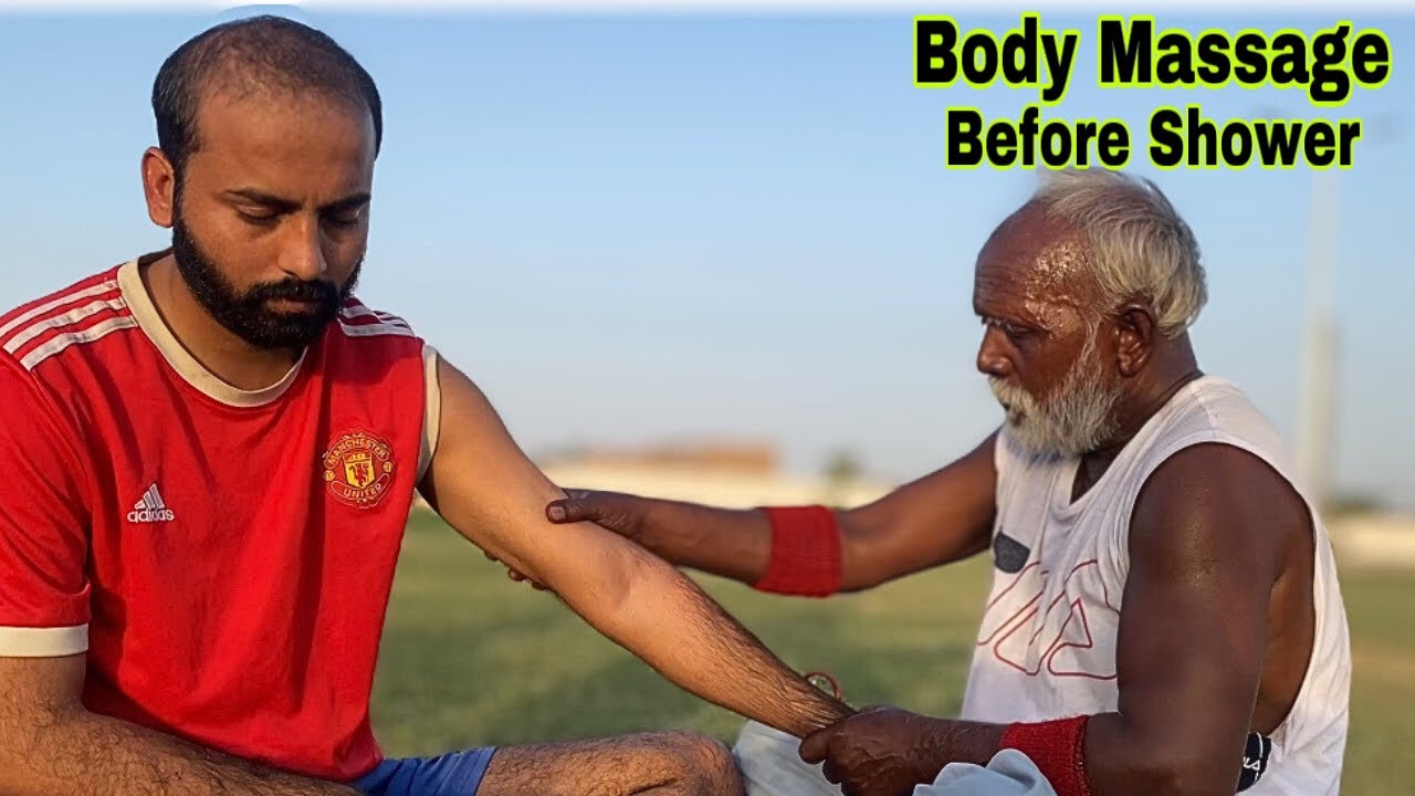 ASMR Body Massage With Oil Before Shower By Baba Kallu YouTube