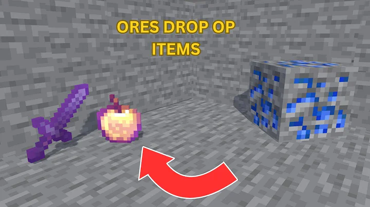 Minecraft but Ores drop op items