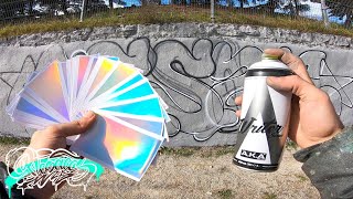 RESAKS  ☀ I make a Graffiti with 750 Stickers that Change Color with the Sun ☀