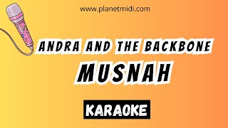 Andra and The Backbone - Musnah | Karaoke No Vocal | Midi Download | Minus One