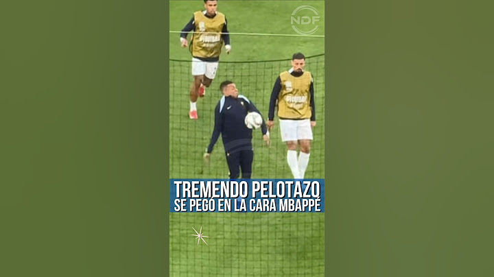 Kylian Mbappé se pegó un pelotazo en la cara 😱
