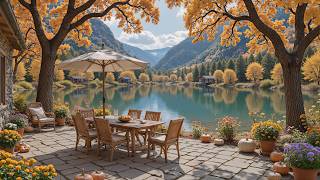 Soft Piano Music with Autumn Leaves 🍂 Peaceful Lakeside Ambience for Deep Relaxation screenshot 4