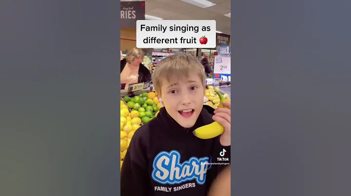 Family singing as different fruit  Firework by #ka...