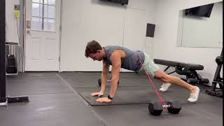 Banded Plank Shoulder Taps