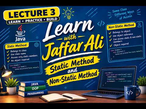 Java Static vs Non-Static Methods Explained | Static & Non-Static Method in Java | Hindi/Urdu