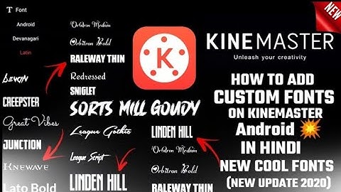 How to add custom Font in kinemaster Very easily|kinemaster me custom font kaise Install kre 2022