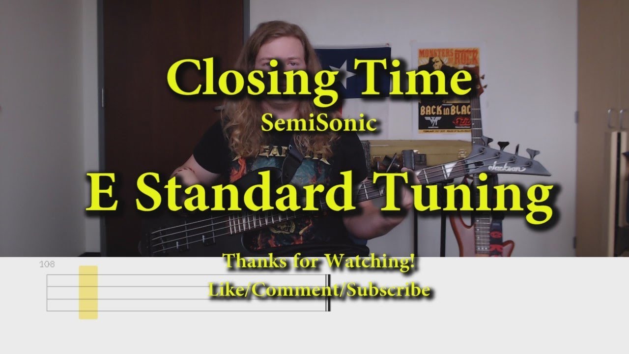 semisonic closing time tablatue