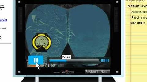 DiveNav - Taking Online Classes -  m4s2