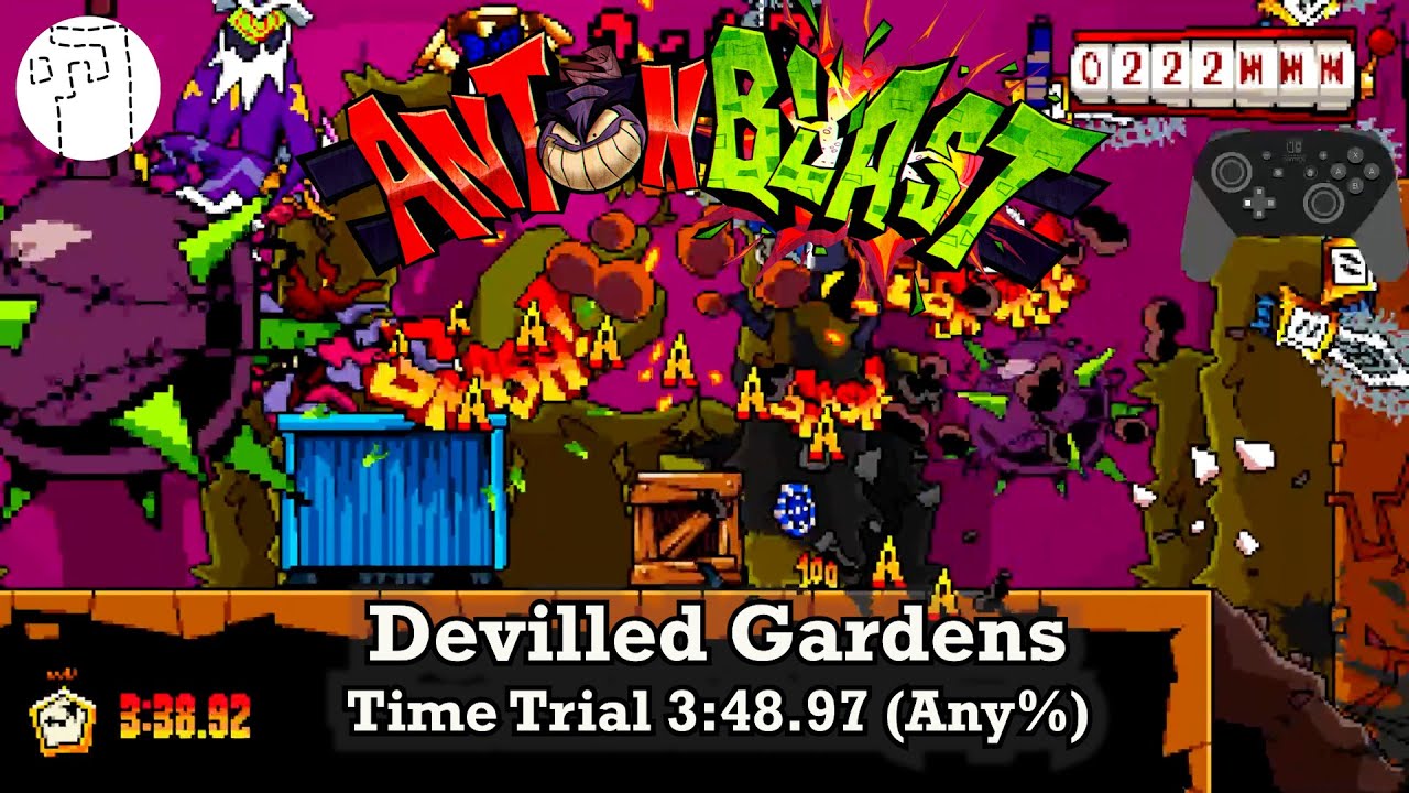 Time Trial 3:48.97 (Any%) | Devilled Gardens | ANTONBLAST - YouTube