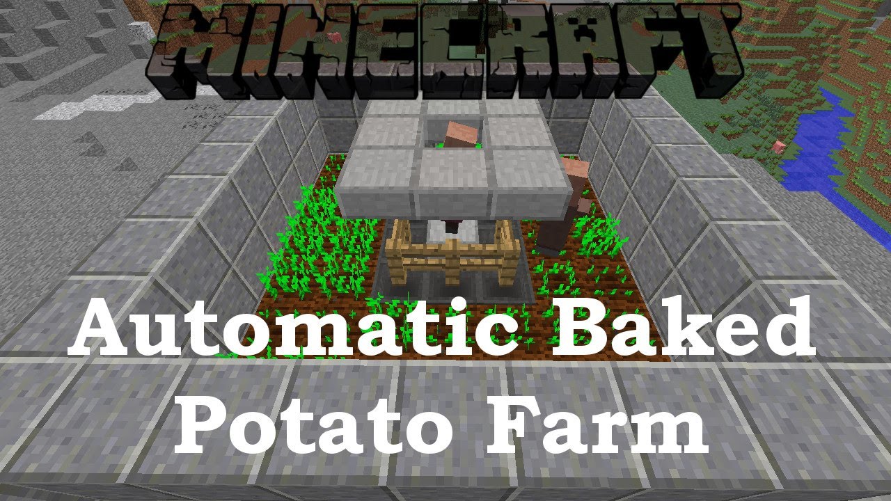 Automatic Baked Potato Farm - Minecraft 1.8 Tutorial - YouTube