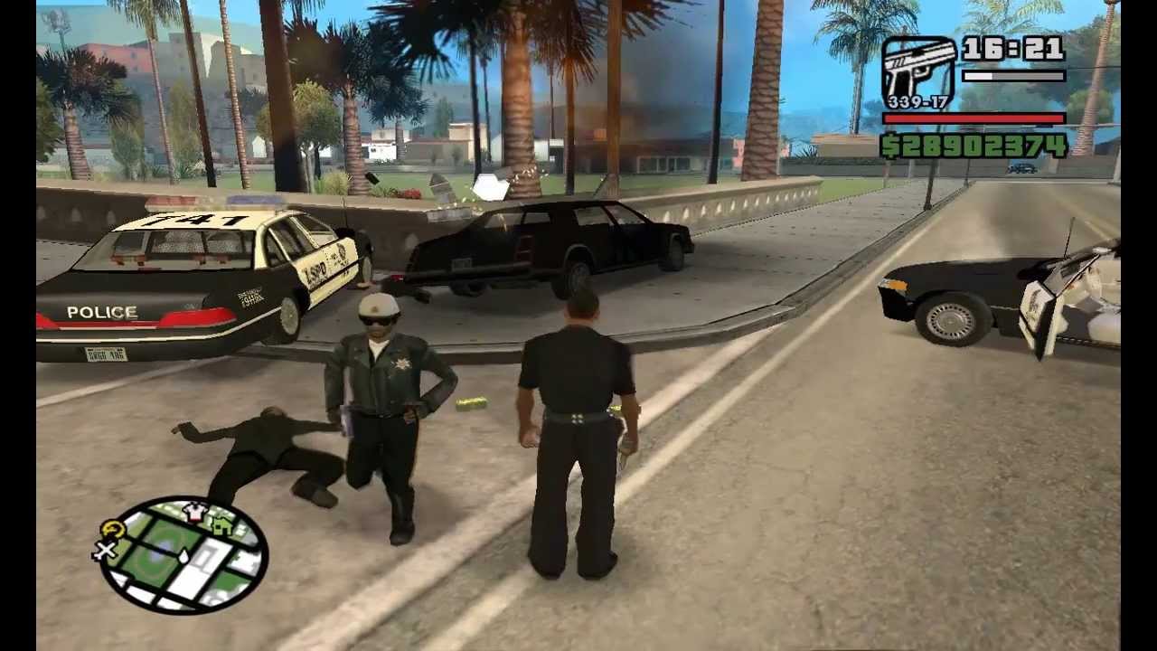Como ser policia en GTA San Andreas sin mods - YouTube