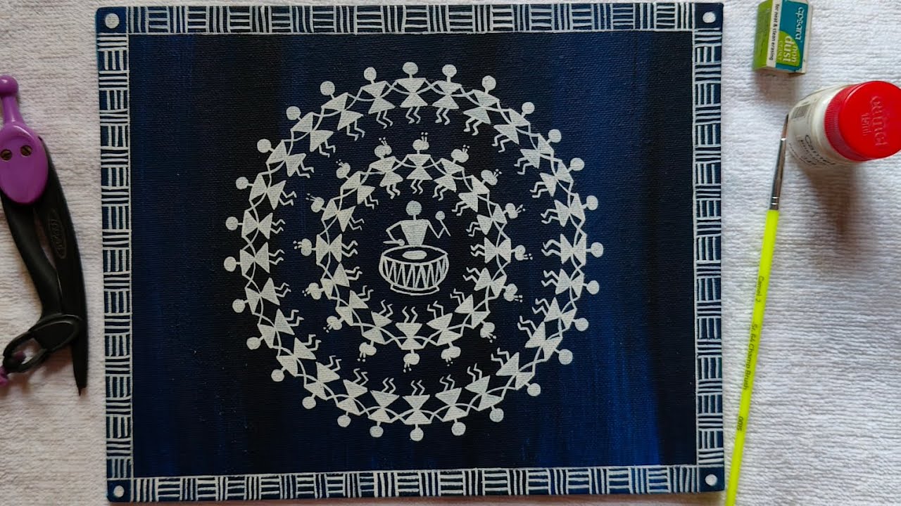 How to Create Stunning Warli Art at Home | वारली चित्रकला | 