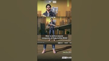 How to add or remove companion(bird)  in BGMI/PUBG MOBILE #pubg #bgmi #gameplay