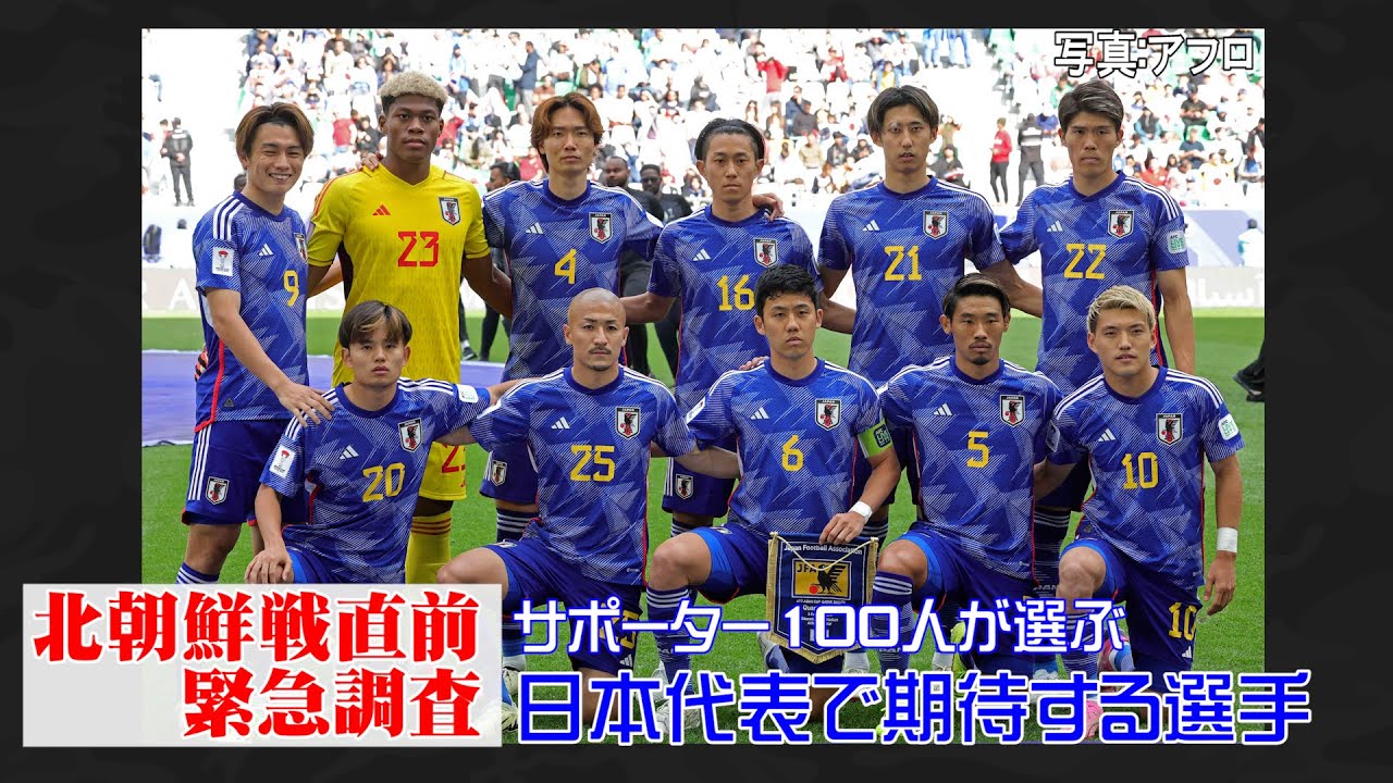 【サッカー日本代表】サポーターが選ぶ期待の選手~北朝鮮戦直前緊急調査~