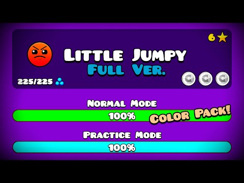 Видео: LITTLE JUMPY FULL VERSION! BY: GDPROXIFIED (Full HD) || Geometry Dash 2.204