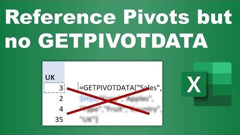 No GETPIVOTDATA when clicking on Excel PivotTables