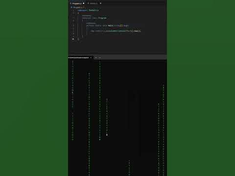 The Matrix effect in C# #coding #csharp #thematrix - YouTube