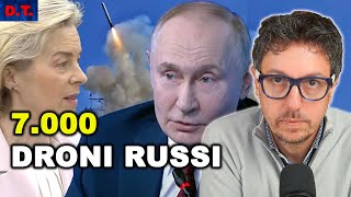 QUASI 7.000 DRONI RUSSI SULL’UCRAINA | PRIME CREPE NEL “MURO DI DRONI” | NIENTE TOMAHAWK
