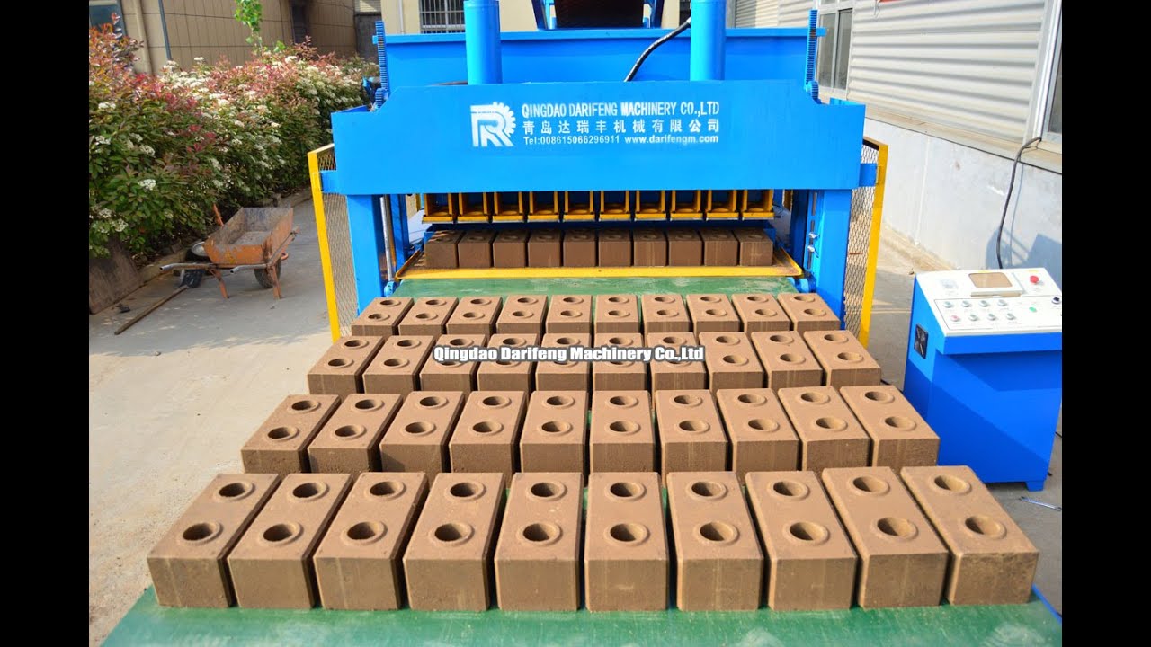 DF10-10 Automatic interlocking clay brick machine with 300tons pressure ...