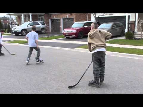 Panasonic Lumix DMC-ZS8 720p HD Movie Test: Road Hockey