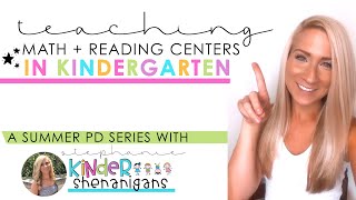 Guided Math and Reading Centers in Kindergarten