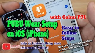 PUBUWear app Setup on iPhone  with Colmi P71 Smartwatch screenshot 5